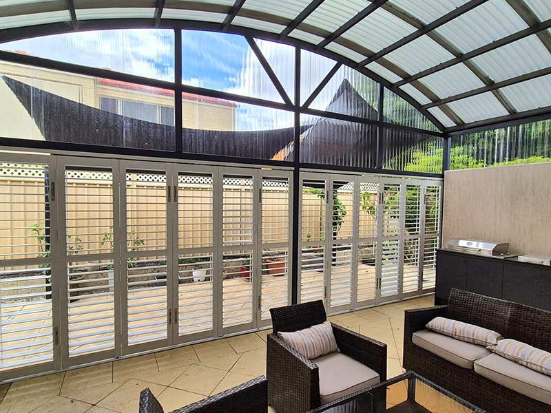 Aluminium outdoor shutters Perth - Prestige shutters